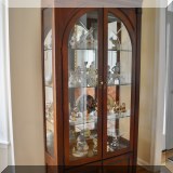 F05. Curio cabinet. 78”h x 36”w x 15”d 